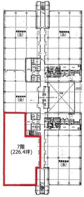 東京ファッションタウン(TFTビル西館)7F 間取り図