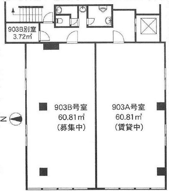 五反田高砂ビル903B 間取り図