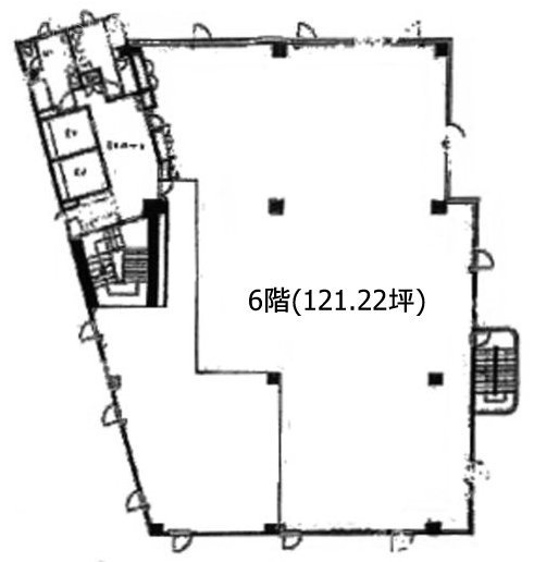 イドムコ中野ビル6F 間取り図