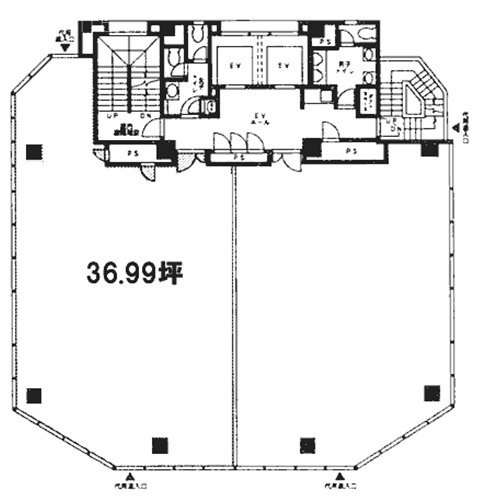 オリックス浜松町ビル8F 間取り図