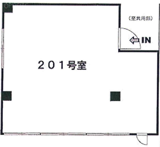 上野第二ビル201 間取り図