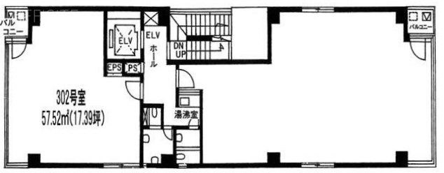 元宮ビル302 間取り図