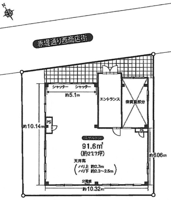 フォレスト経堂ビル1F 間取り図