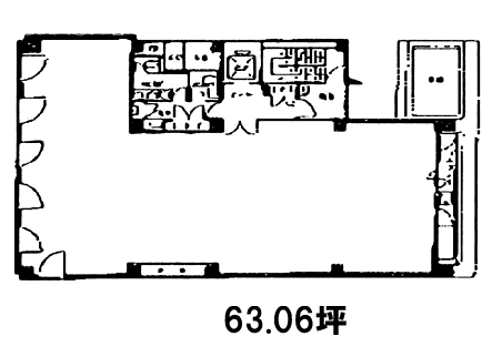 DiaResto Tokyoビル4F 間取り図