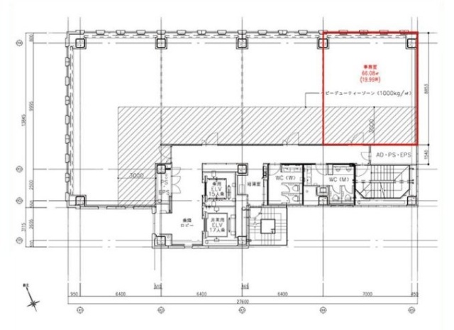 第3虎ノ門電気ビル11F 間取り図
