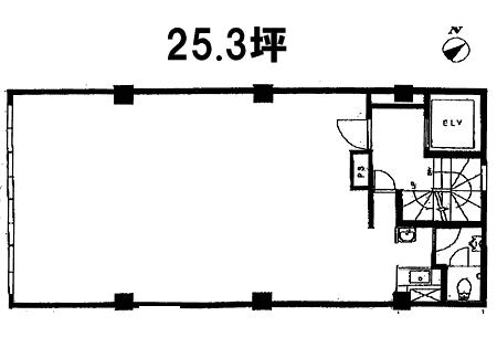 兜町第3ビル4F 間取り図