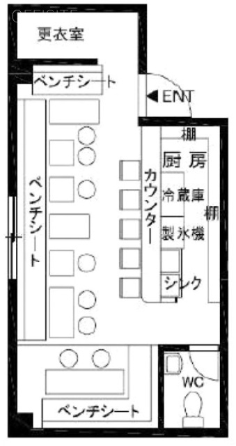 桃山ビル2F 間取り図