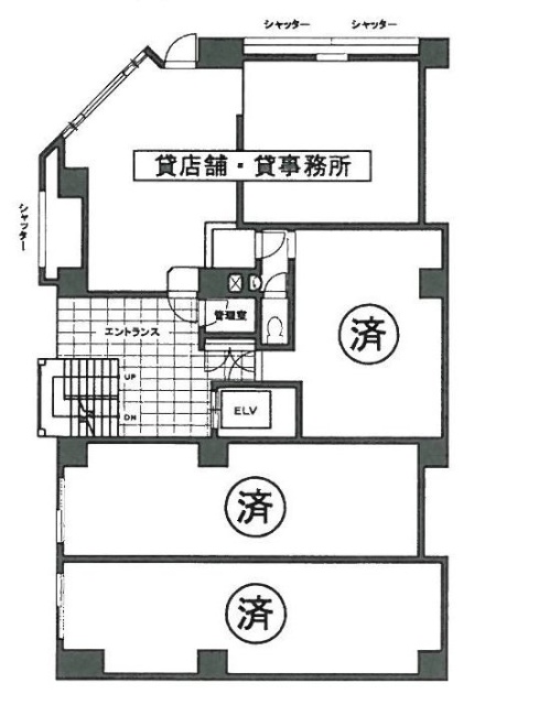 御苑メインビル101 間取り図