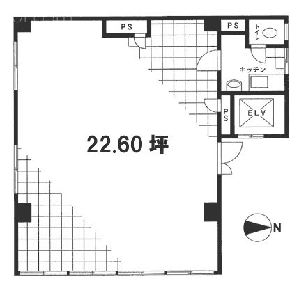 西村ビル2F 間取り図