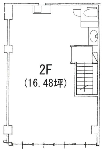 和(カノウ)ビル2F 間取り図