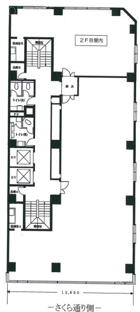 田中八重洲ビルB 間取り図