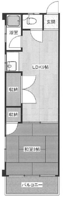 コーポラス徳光ビル201 間取り図