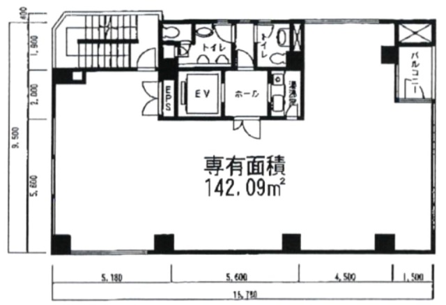 ASビル新中野2F 間取り図