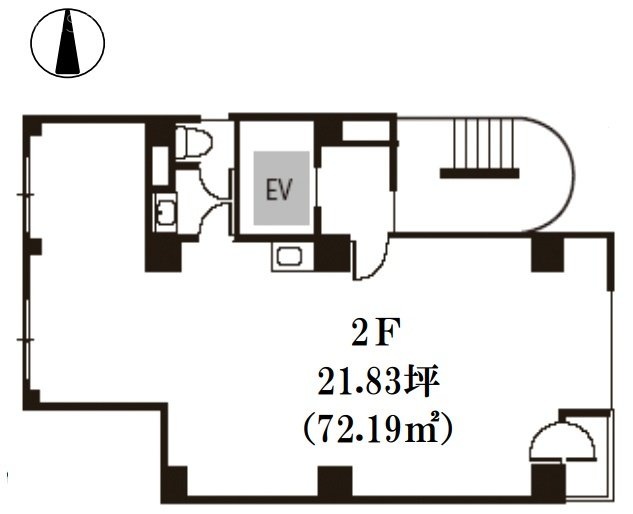 AK信濃町ビル2F 間取り図