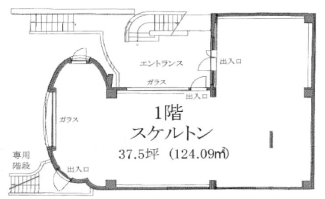 タガミ神宮前ビル1F 間取り図