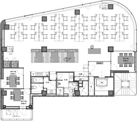 THE CROSS 日本橋人形町8F 間取り図