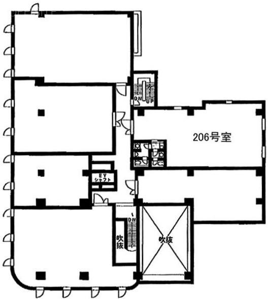 ベイテラス北品川ビル206 間取り図