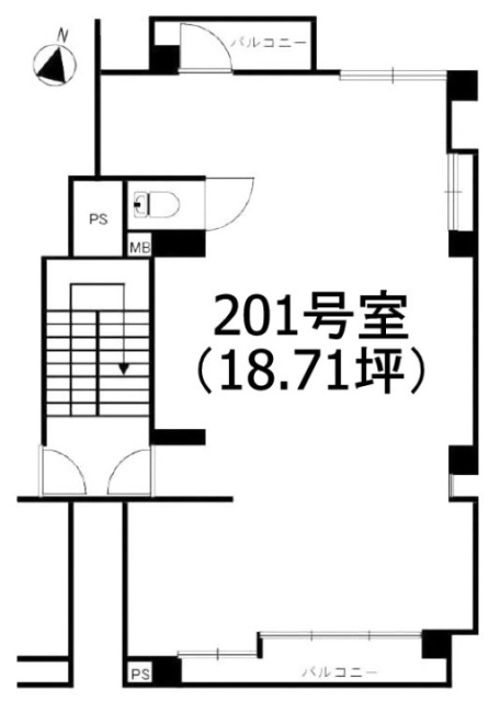 ハラビル201 間取り図