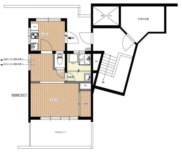 TH代々木ビル8F 間取り図