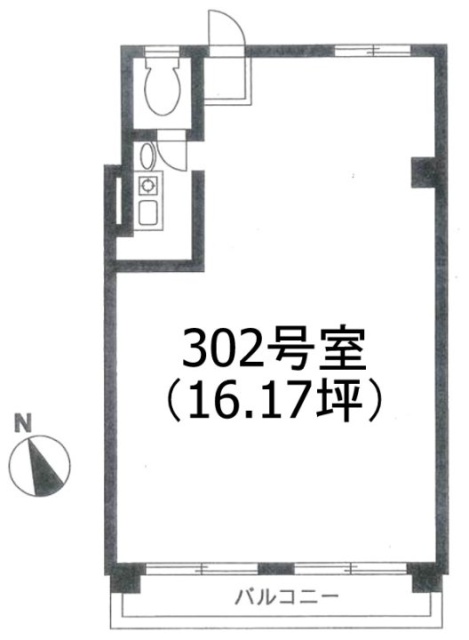 中目黒マンション302 間取り図