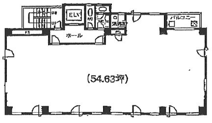 蛎殻町ビル2F 間取り図