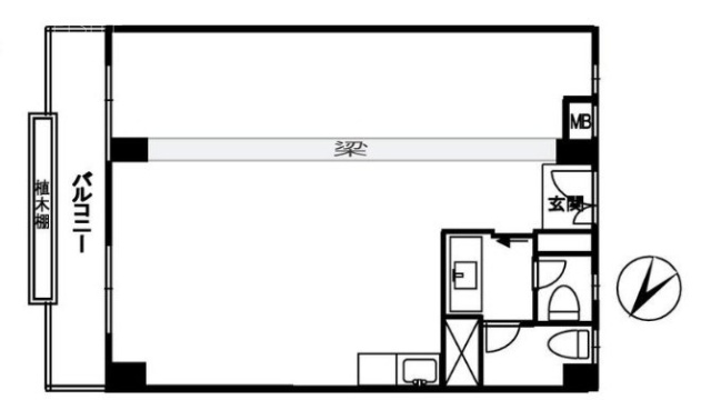 南平台アジアマンション603 間取り図