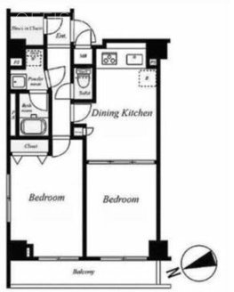 トーシンフェニックス日本橋兜町参番館803 間取り図