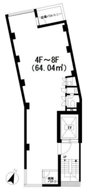 表参道TWビル4F 間取り図