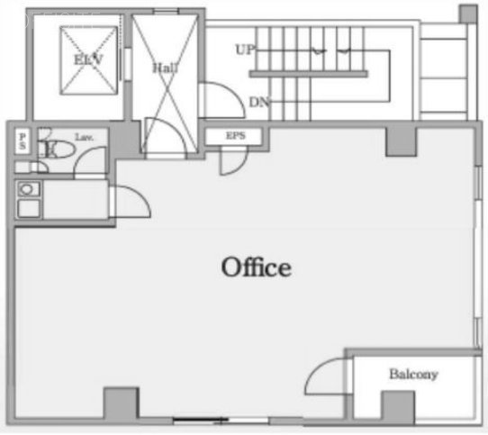 川名第二ビル3F 間取り図