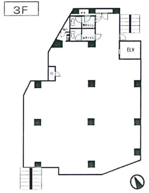 Jプロ代々木ビル3F 間取り図