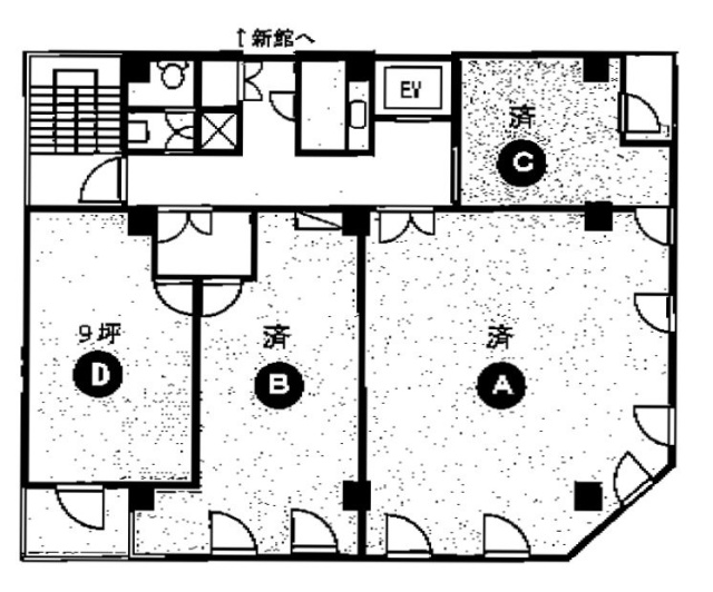 新橋第一ビル本館D 間取り図