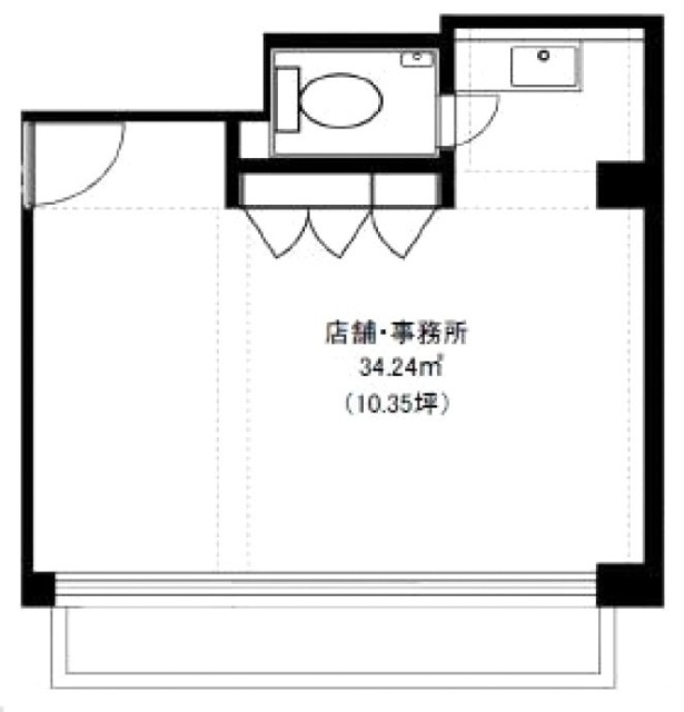福吉町アネックスビル301 間取り図