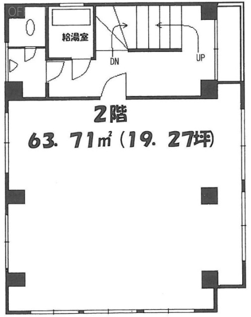 玉甚ビル2F 間取り図