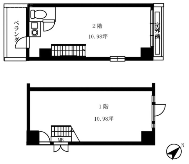 ヴェラハイツ浜町103 間取り図