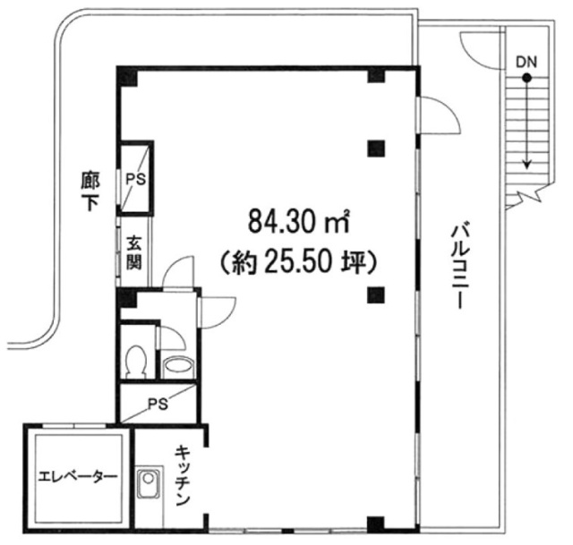 等々力ファニービル2F 間取り図