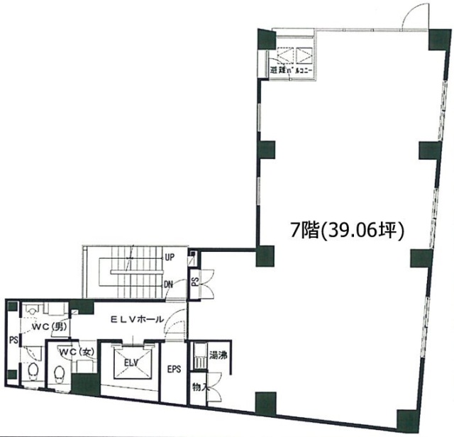 神田錦町ミハマビル7F 間取り図