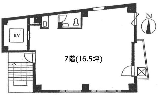 オーワビル7F 間取り図