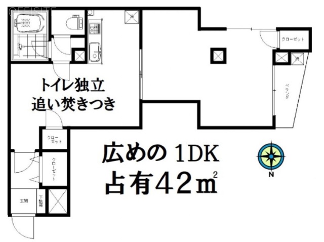 コーポ高田ビル205 間取り図