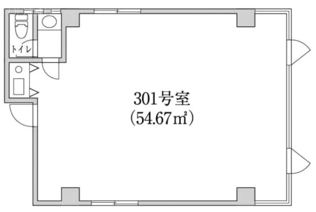 荒川ビル301 間取り図