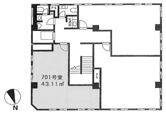 第二東栄ビル701 間取り図