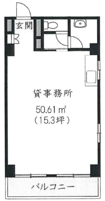 ユニオンビルヂング401 間取り図