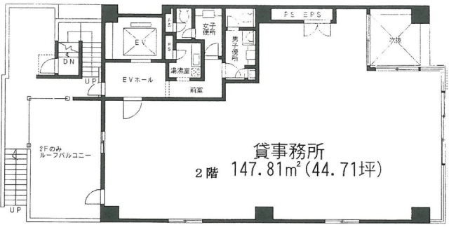 マイナビ不動産ビル神楽坂2F 間取り図