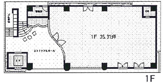 バルビゾン92ビル1F 間取り図