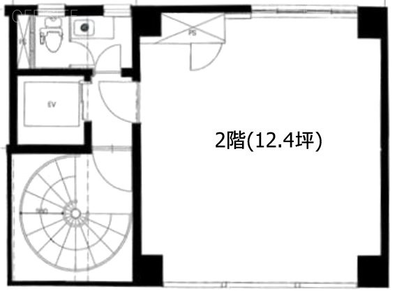 インターⅡビル2F 間取り図