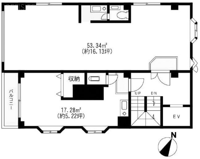 関口ビル2F 間取り図