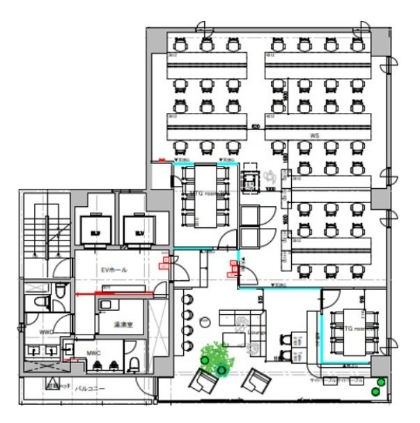 日本橋ノーススクエア5F 間取り図