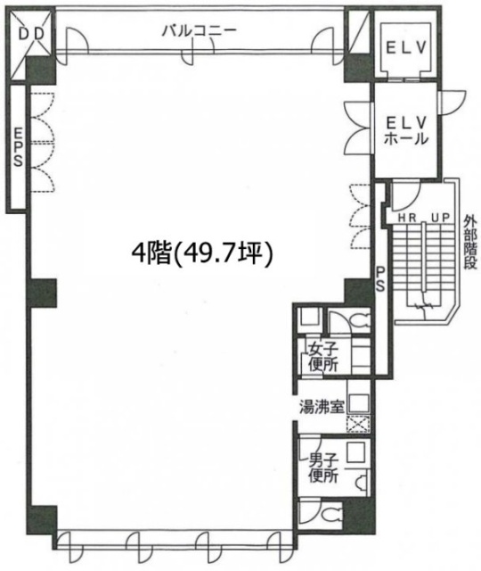 神宮前浅間ビル4F 間取り図