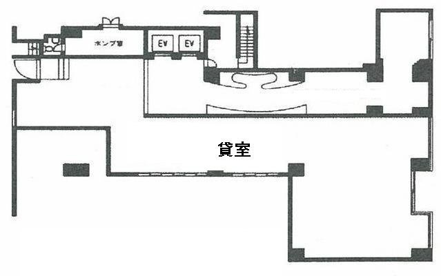 オーキッドプレイス人形町ウエスト1F 間取り図