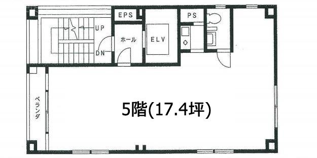 佐藤ビル5F 間取り図