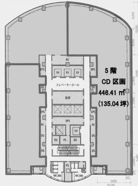 横浜東口ウィスポートビルCD 間取り図